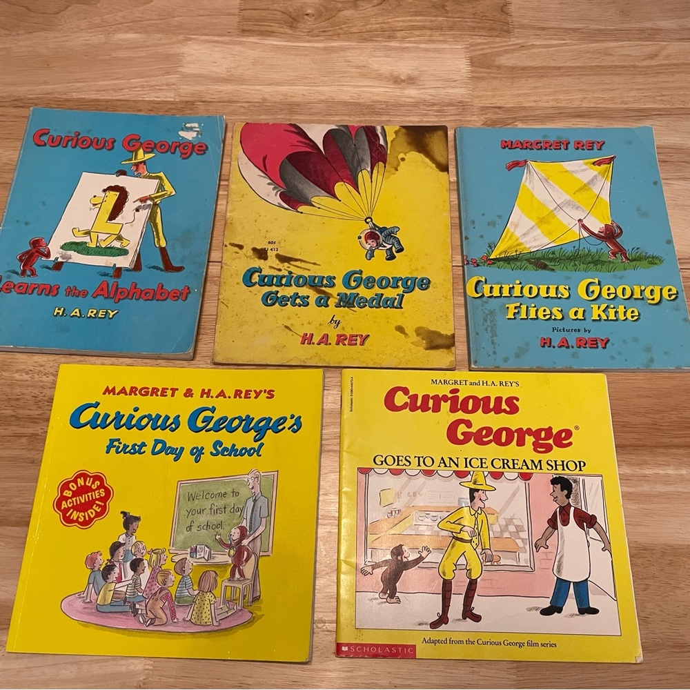 Vintage Curious George Children’s book set